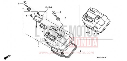 COUVERCLE DE CULASSE CBR125RS5 de 2005